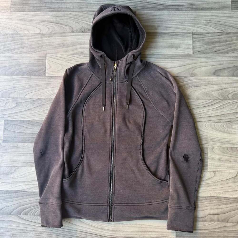 lululemon Scuba Full Zip Hoodie Dark Grey Women's Size 10